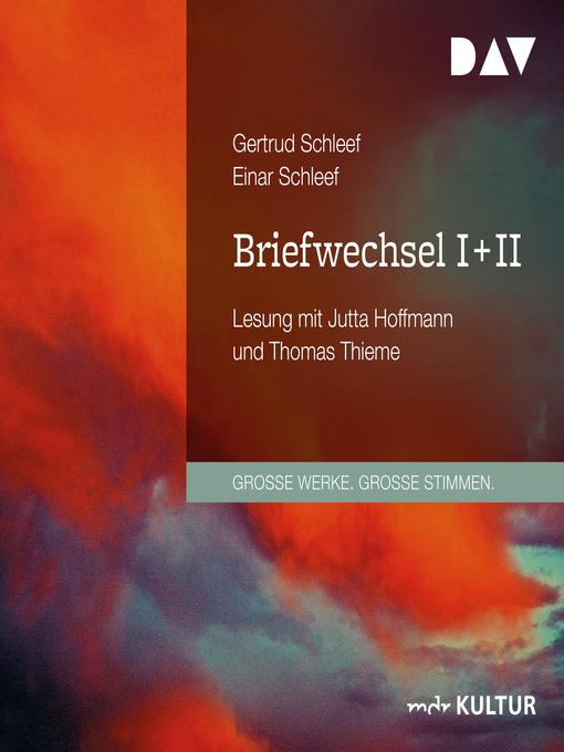 Title details for Briefwechsel I + II (Gekürzt) by Gertrud Schleef - Available